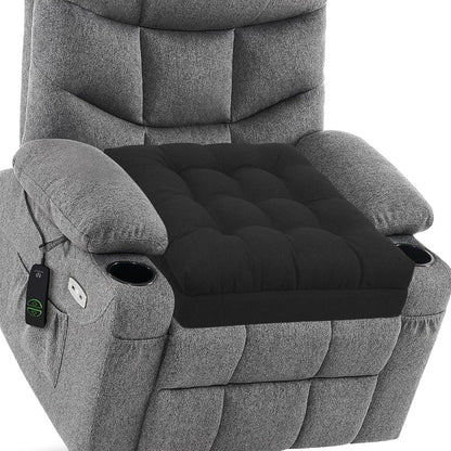 baibu Memory Foam Recliner Cushions for Elderly, 20 x 20 x 5 Inch,Dark Grey