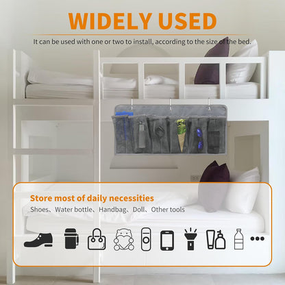 RVZONE RV Shoe Pockets 6 Large Pockets Heavy Hanging Bedside Storage Organizer with Sturdy Hooks for Shoes, Toys and Tools
