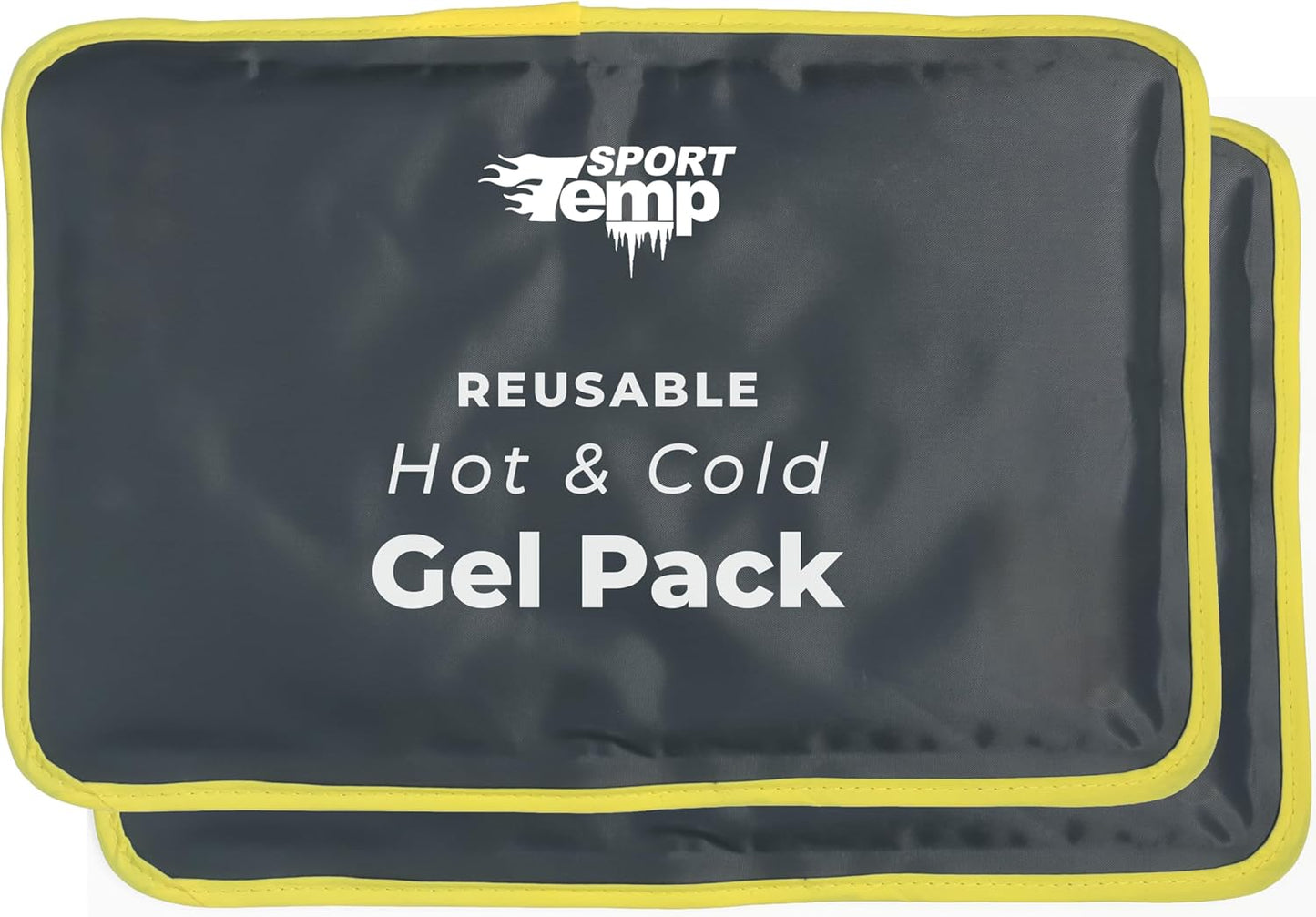 Hot & Cold Reusable Gel Pack Wrap for Neck/Shoulder/Back Pain Relief - Flexible Soft Compress - Ice & Heat Therapy for Rotator Cuff, Cervical, Pain, Swelling, Injuries and Surgery - Sport Temp