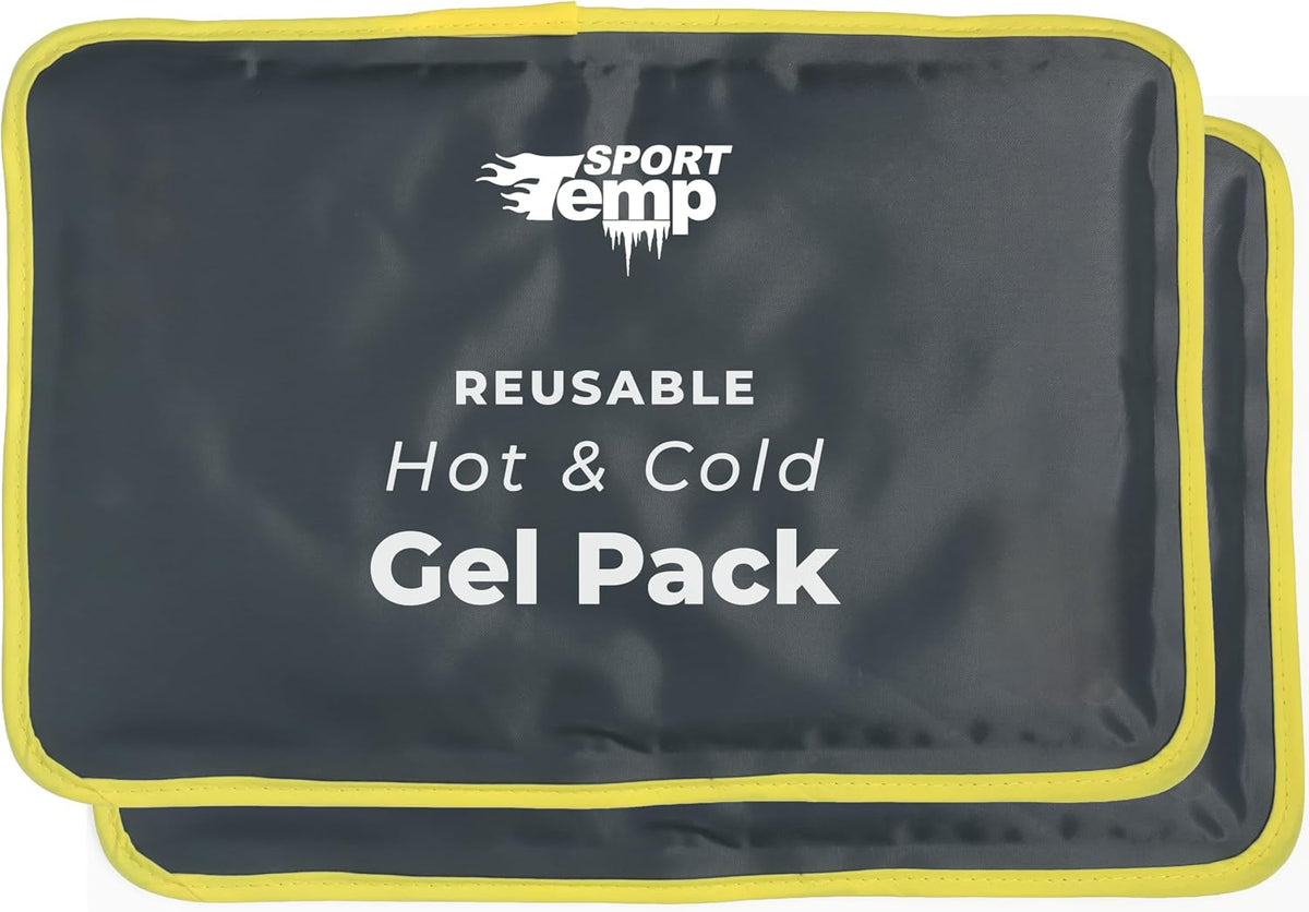 Hot & Cold Reusable Gel Pack Wrap for Neck/Shoulder/Back Pain Relief - Flexible Soft Compress - Ice & Heat Therapy for Rotator Cuff, Cervical, Pain, Swelling, Injuries and Surgery - Sport Temp