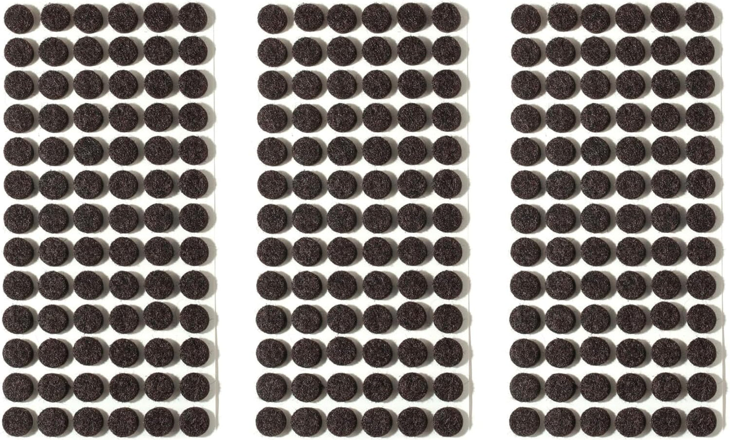 Felt Pads Small 3/8" Felt Pads for Cabinet Doors Bumpers, Cabinet Cushion Dots Felt Cabinet Door Stops, Self Adhesive Thick Bumper Pads to Protect Surfaces -Anti Scratch 234 Pcs Round Brown