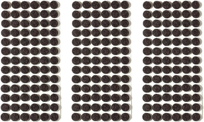 Felt Pads Small 3/8" Felt Pads for Cabinet Doors Bumpers, Cabinet Cushion Dots Felt Cabinet Door Stops, Self Adhesive Thick Bumper Pads to Protect Surfaces -Anti Scratch 234 Pcs Round Brown