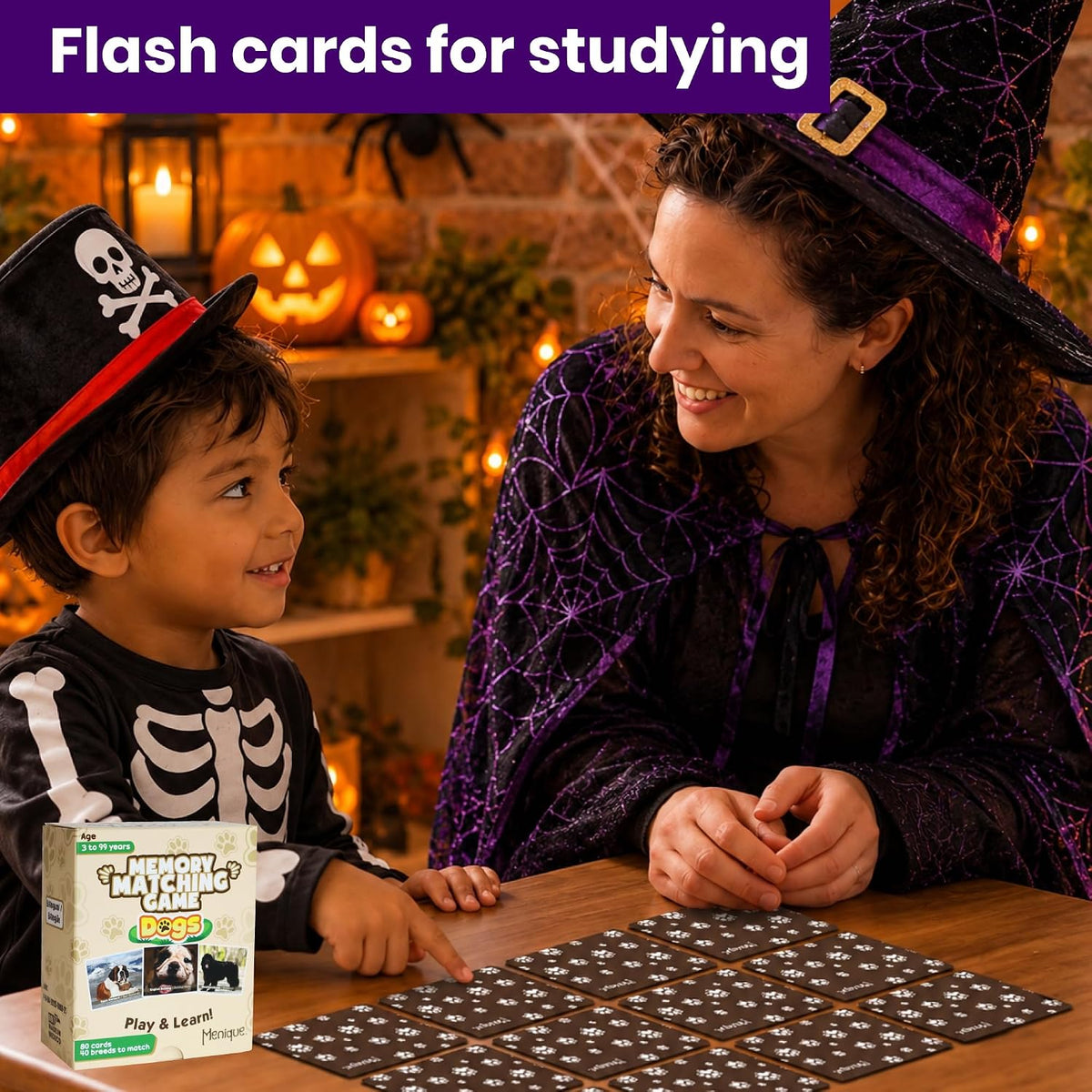 Menique Explore the World Memory Matching Game – Geography Game with 100 Photo Cards, 50 Countries, Flags & Landmarks – Travel Card Game with Educational Booklet, Ages 3+