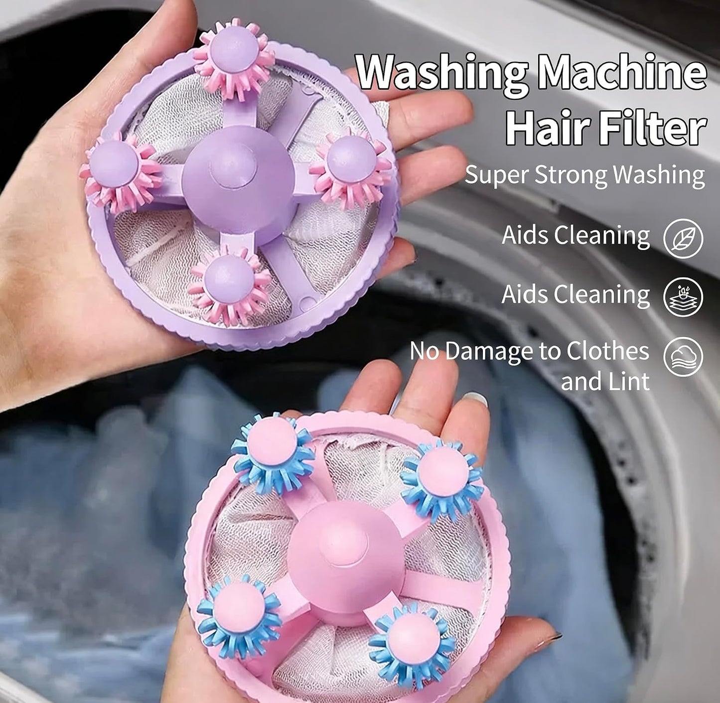 Pet Hair Remover for Laundry, 3 Pack | Washing Machine Lint Catcher, Hair Filter Bag