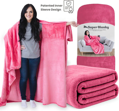 Super Blanky Wearable Blankets for Women & Men, Dorm Room Essentials, Gift for Her, Gifts for Women, Wife Birthday Gift Ideas