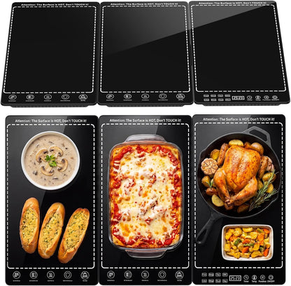 Electric Warming Tray for Food, 3-in-1 Food Warmers for Parties Buffet