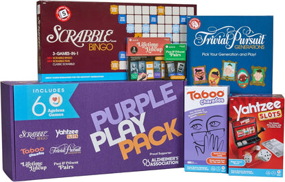 Ageless Games Taboo Charades - Classic Word Guessing & Charades Game for Older Adults - Big Easy to Read Cards for Low Vision - 80 Customizable Word Guess Cards - Fun Family Card Game for Ages 13-103