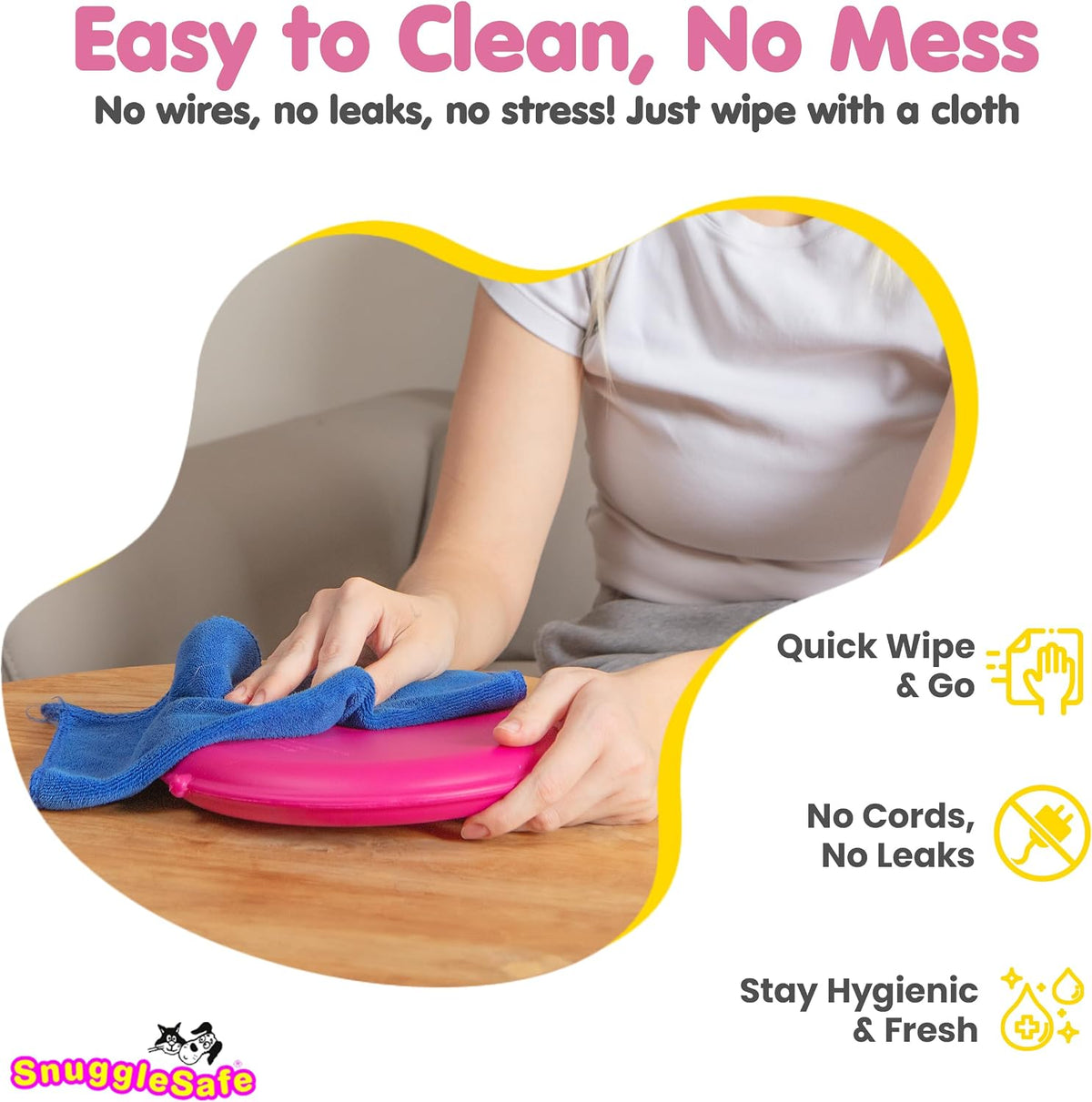 SnuggleSafe Microwave Pet Heating Disc, Heating Pad for Kittens & Cats