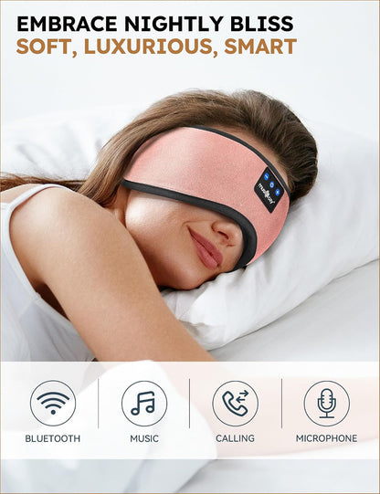 MUSICOZY Sleep Headphones Bluetooth 5.4 Sleep Mask with HD Sound