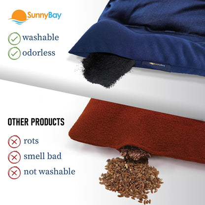 SunnyBay Microwavable Heating Pad, Bean Bag Wrap, 10x18 inch, 2.8 lb