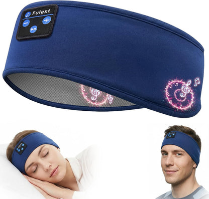 Sleep Headphones Bluetooth 5.4 Headband, Wireless Sleep Headphones with Ultra-Thin HD Stereo Speakers for Side Sleepers, Sweatproof Sports Headband for Workout Yoga Running Cool Gadget Unique Gifts