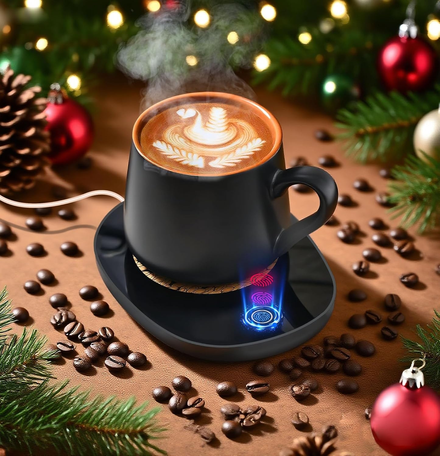 Coffee Mug Warmer for Desk with Auto Shut Off, Coffee Warmer with Auto Shut Off for Desk Office Home ((Valentines Day Coffee Gifts))