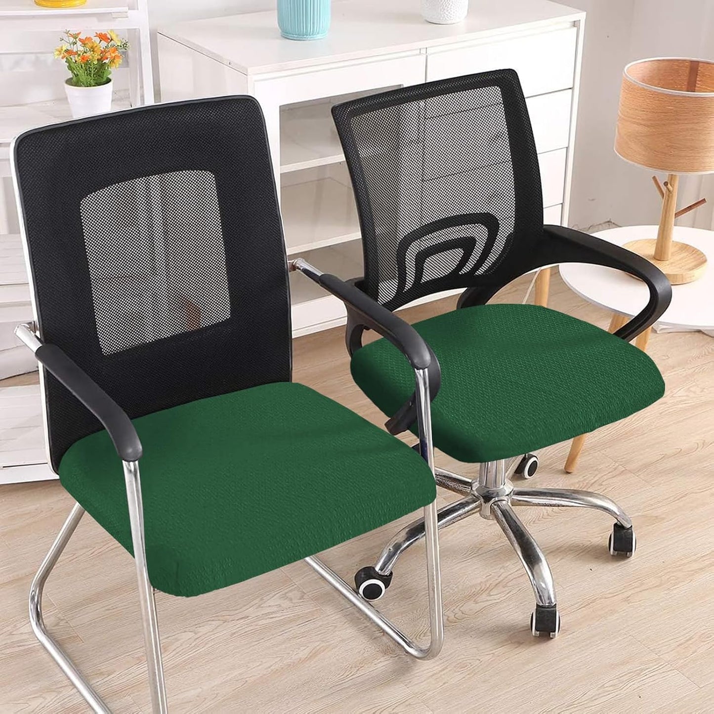 Smiry Office Computer Chair Armrest Covers, 2PCs Anti-dust Arm Rest Pad | Removable Washable Desk Chair Arm Pad Covers, Grey