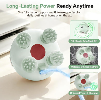 Scalp Massager, Head Massager Scalp with Tangle-Resistant Design