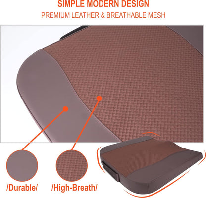 Lofty Aim Car Seat Cushion, Memory Foam Car Seat Cushions for Long Driving | Comfy Car Seat Pillow for Pain Relief, Driver Seat Cushion Adds Height, Butt Cushion for Car, Truck, Office Chair, Black