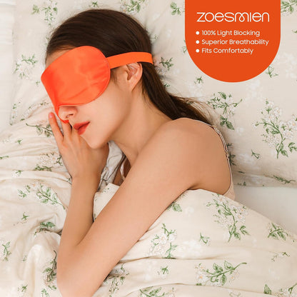 22mm Mulberry Silk Sleep Mask,3D Lash Friendly Eye Mask Adjustable Gray