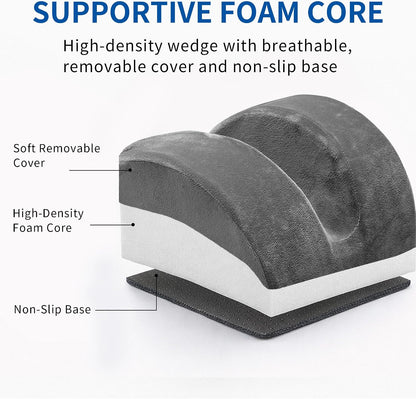 Eiury Knee Replacement Pillow for Post-Op Leg Elevation & Extension Support – Heel-Lift Wedge for Lower-Limb Alignment and Comfortable Rest