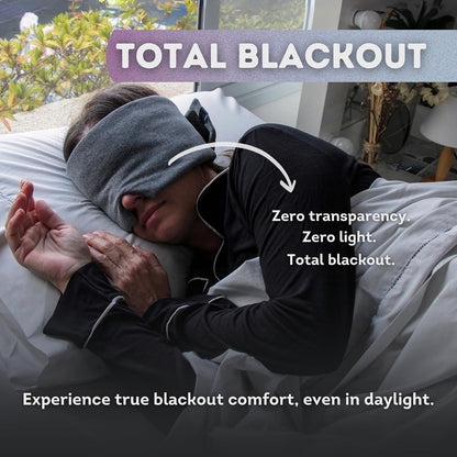 Sleep Mask for Men Women, 100% Light Blocking, Comfortable Adjustable for All Head Sizes, Breathable Eye Mask, Ideal Blackout Sleep Mask for Side Sleepers, Travel, Airplane, Nap, Shift Work