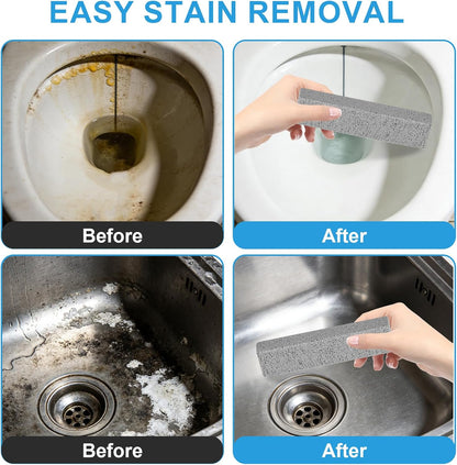 6 Packs Pumice Stone Toilet Bowl Cleaner, Pumice Stone for Cleaning, Powerfully Cleans Hard Water Rings, for Cleaning Toilets, Bathtubs, Grills, Swimming Pools, Sinks