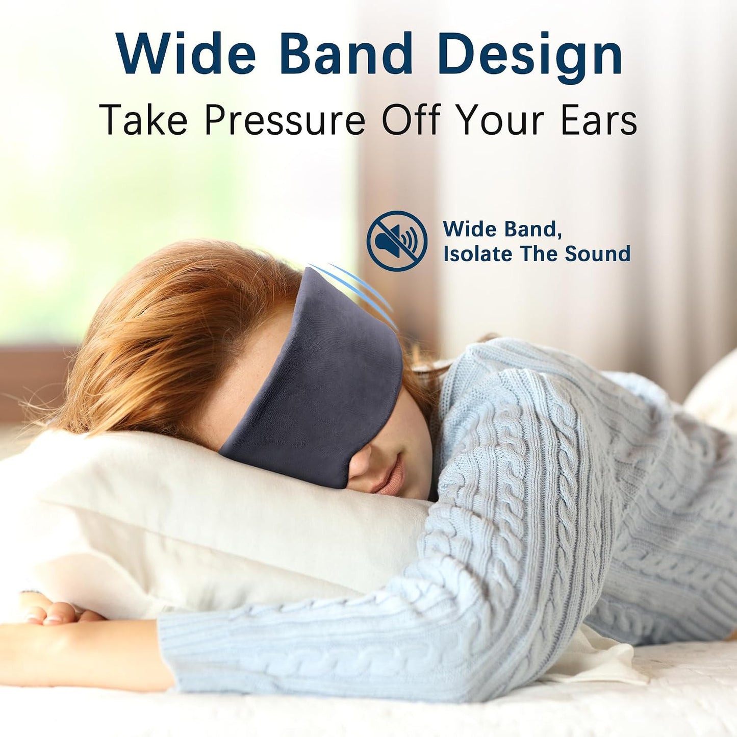 Full Coverage Sleep Mask for Sleeping, 100% Light Blocking Eye Mask | Nose Pad Design for Light locking, Ultra Soft Breathable Material, Adjustable Strap, Perfect for Travel, Shift Work, and Nap