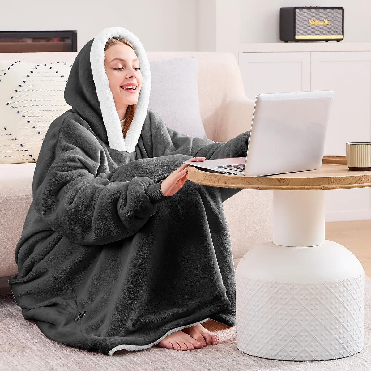 yescool Wearable Blanket Hoodie as Christmas Birthday Gifts for Women Mom - Colors A