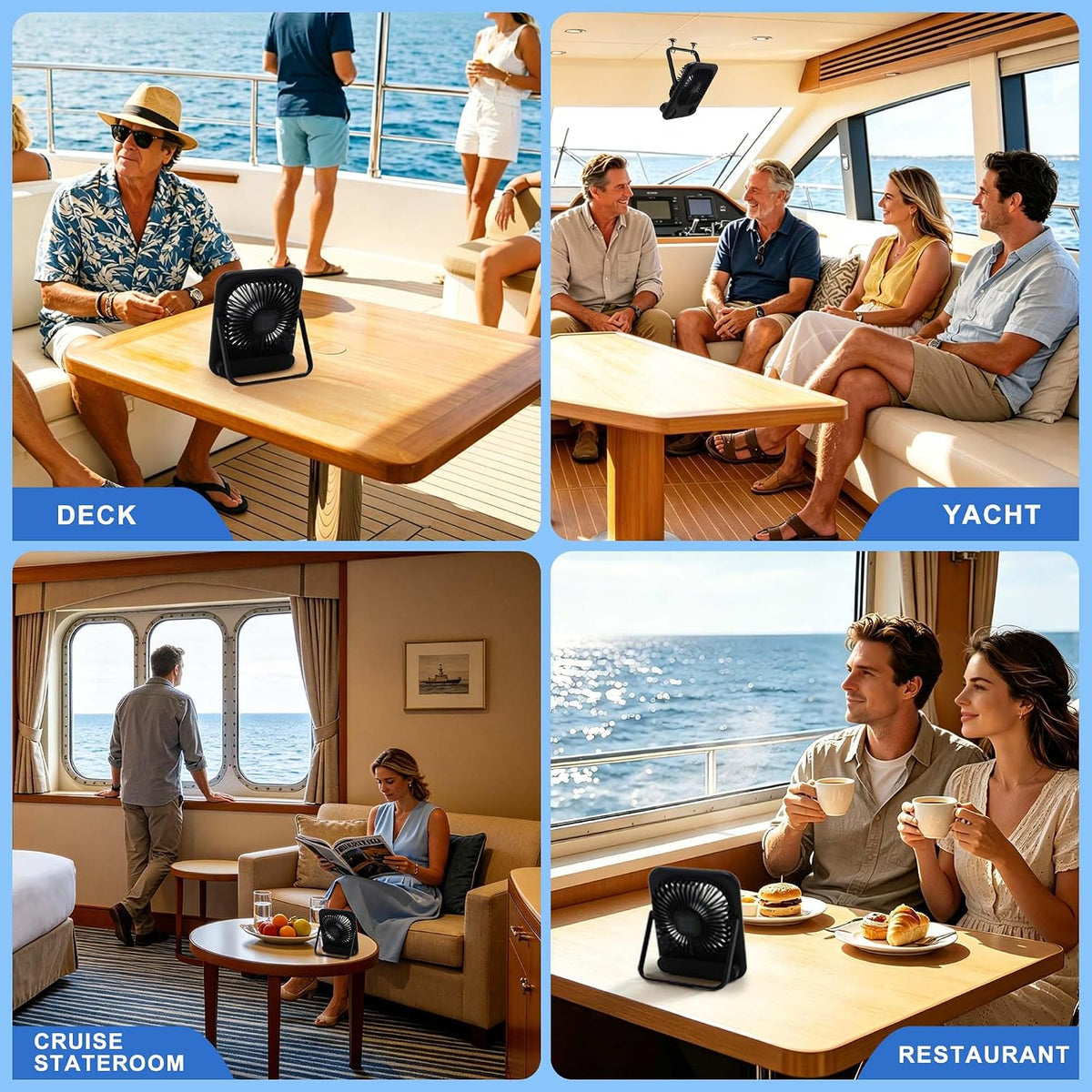5000mAh Magnetic Cruise Ship Approved Fan,Cruise Essentials 2026 for Travel
