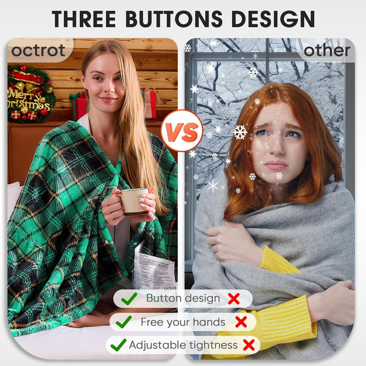 Heated Blanket Electric Throw 50X60 Heating Blanket with 10 Heating Levels 8 Hours Auto Off, Blue Plaid Sherpa Blankets Winter Warmer, Home Decor for Couch Bed Office,Gifts for Mom, Women,Washable
