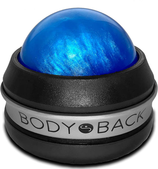 Body Back Massage Roller Ball - Body & Neck Massager for Muscle Recovery | FSA Eligible 360° Rolling Ball Massager For Sore Muscles, Handheld Massage Roller Ball For Full Body Tension Relief, Purple