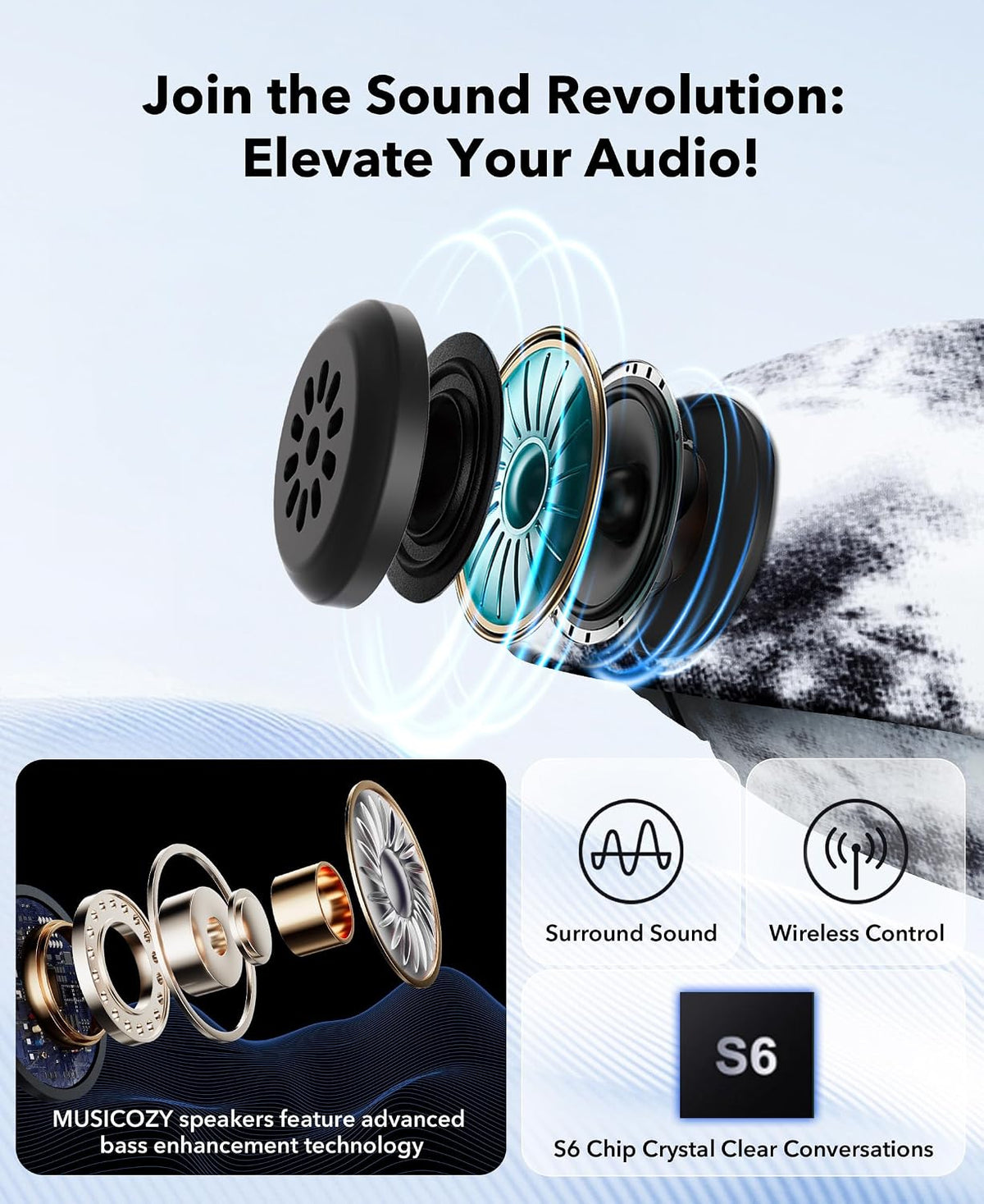 MUSICOZY Sleep Headphones Tie-Dye Bluetooth Headband Headphone for Sleeping