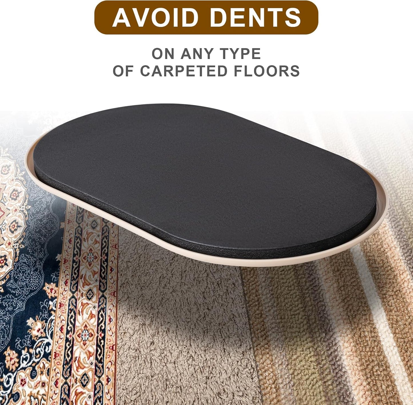 Furniture Sliders, 8 Pcs 3 1/2'' Furniture Sliders Pads for Hardwood Floors, Chair Legs Floors Protectors, Reusable Round Glides Glider, Heavy Duty Furniture Movers Sliders | Chair Legs Floors Protectors, Reusable Round Glides Glider, Heavy Duty