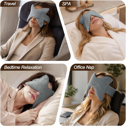 SPRING SEAON Microwavable Sinus Mask,Warm Cold Compress Eye Mask