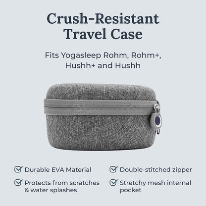 Yogasleep Hushh Portable White Noise Sound Machine for Baby, 3 Soothing Natural Sounds with Volume Control, Compact Size, Noise Canceling for Sleep Aid, Office Privacy, & Meditation, Registry Gift