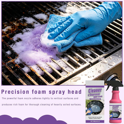 2Pcs Fast Acting Heavy Duty Grill Degreaser Spray, BBQ Grill Cleaner Spray for Outdoor Grills, Multifunctional Grease Remover for Oven Stove Air Fryer Grill, 120ml
