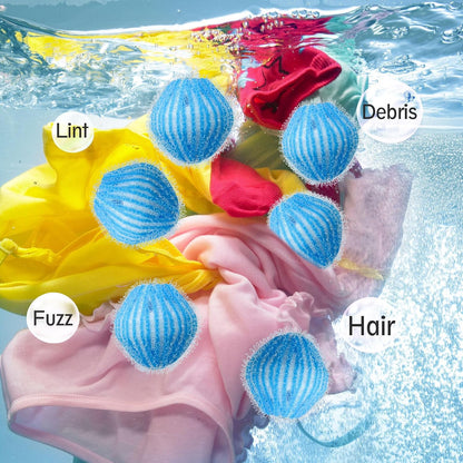 Pet Hair Remover Laundry, Microfiber Washing Machine Balls 12 Pieces, Reusable Lint Catcher Tool for Dogs and Cats