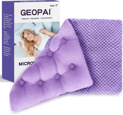 Microwavable Heating Pads 15 * 9", Weighted Moist Microwave Heat Pad for Cramps Neck Shoulder, Back Pain Relief, Warm Compress Rice Bean Bag Hot Pack for Muscles Ache, Joints, Unscented