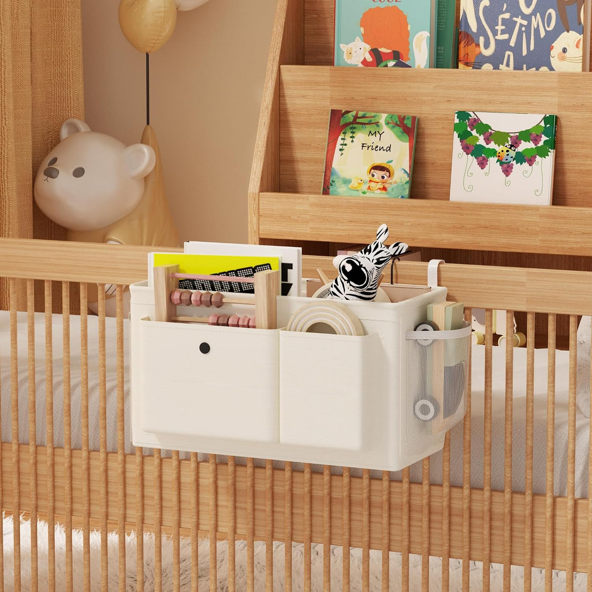 Bedside Caddy Bedside Storage Hanging Organizer for Bunk Dorm Bed Rail