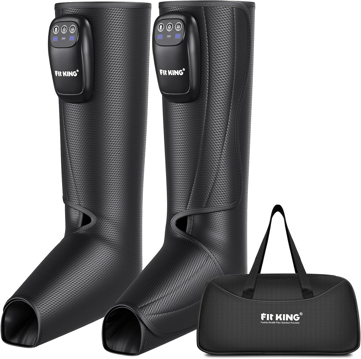 FIT KING Cordless Leg Compression Massager, Foot and Calf Massage Boot