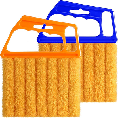 4 Pcs Blind Cleaner Duster Tool,Blind Dusters for Cleaning,7 Finger Dusting Cleaner Tool for Window & Air Conditioner,Window Blinds Cleaner Microfiber Washable