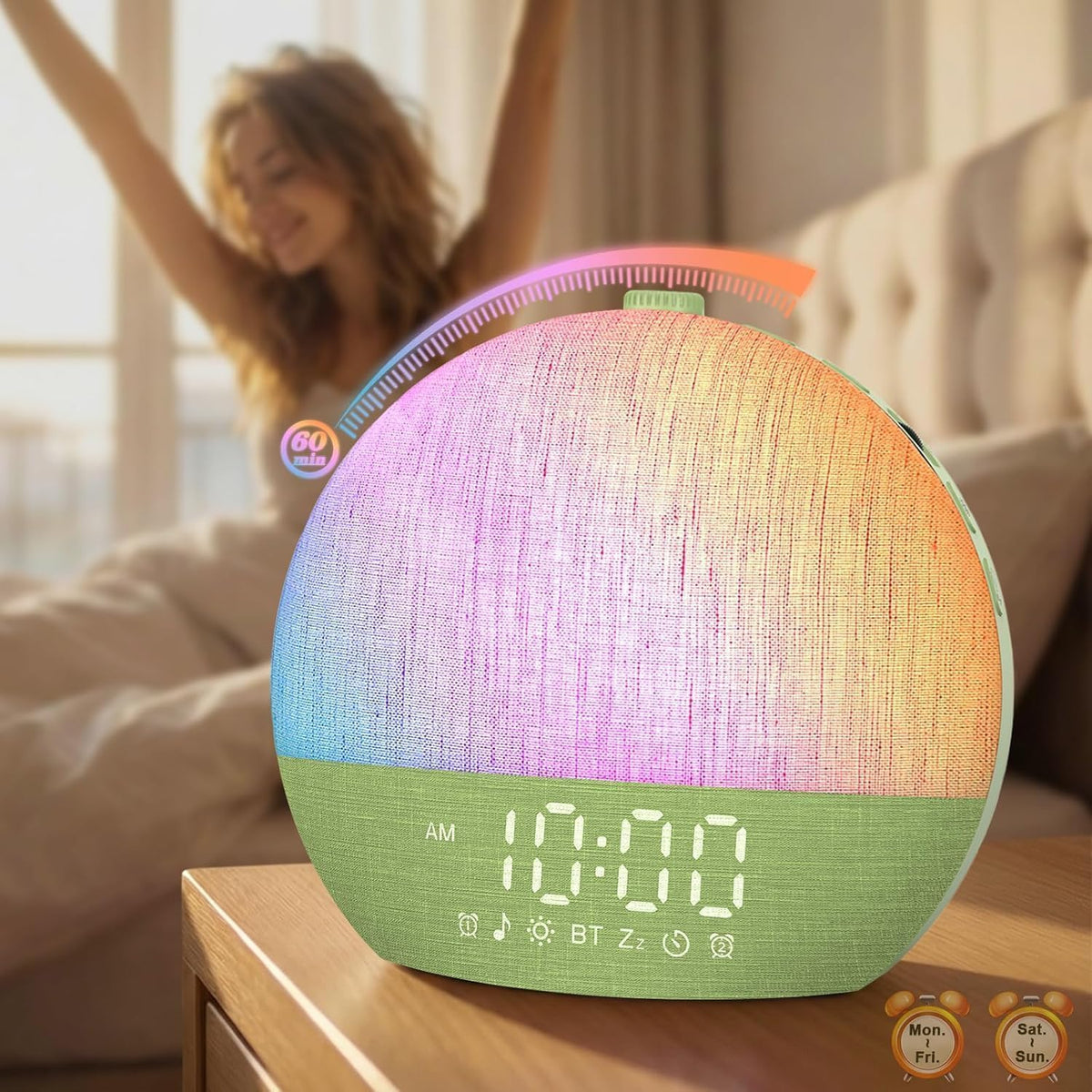 Sunrise Alarm Clock with Sound Machine - Natural Wake-Up Gradual Light