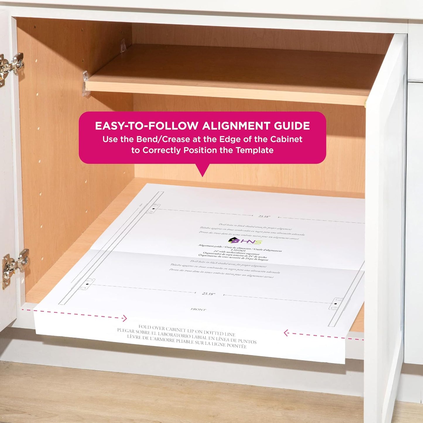 HOLDN’ STORAGE Pull Out Cabinet Organizer, Pantry Drawer, 14"W x 21"D x 5"H | Heavy-Duty Full-Extension, Roll Out Shelf for Pots, Pans & Under Sink Storage, Chrome, Require a 15.25"W Cabinet Opening