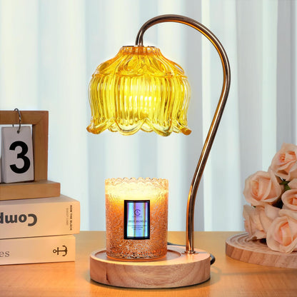Flower Candle Warmer Lamp with Timer & Dimmer