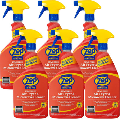 Zep Home Pro Fume-Free Oven, Air Fryer, & Microwave Cleaner - 24 Fl. Oz. (Case of 6) - R49306 - Eliminates tough grease, grime, and food residue without any harsh fume