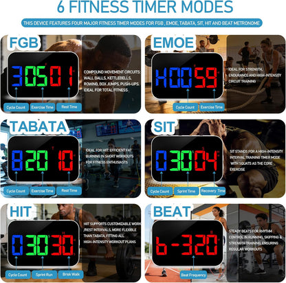 TXL Digital Timer for Classroom, Pomodoro, Gym & Kitchen – Rechargeable Magnetic Countdown Timer, Large LED Display, Loud Alarm, 3 Volume Levels & 3 Brightness Settings
