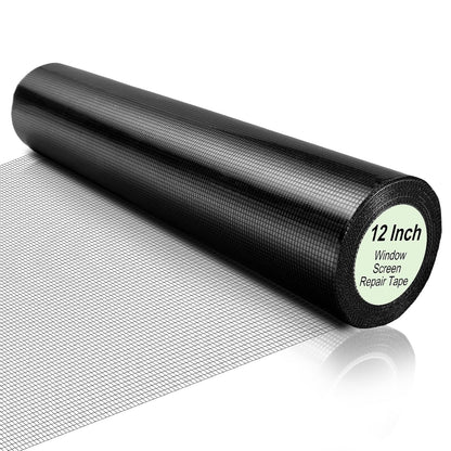 CroBlissful 5 Inch X 20 ft Extra Wide Window Screen Tape Mesh Repair, Gray | Strong Adhesive, Waterproof Fiberglass, Screen Repair Kit Patch, for Window Door Tears Holes