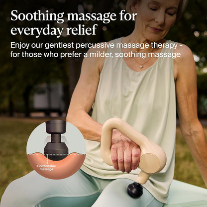 TheraGun Therabody Relief Massage Gun | for Daily Comfort | 3-Speed | Black | Quiet H&held Percussion Muscle Massager for Back, Leg & Shoulder Pain Relief. Lightweight, Easy to Use, Ergonomic Grip