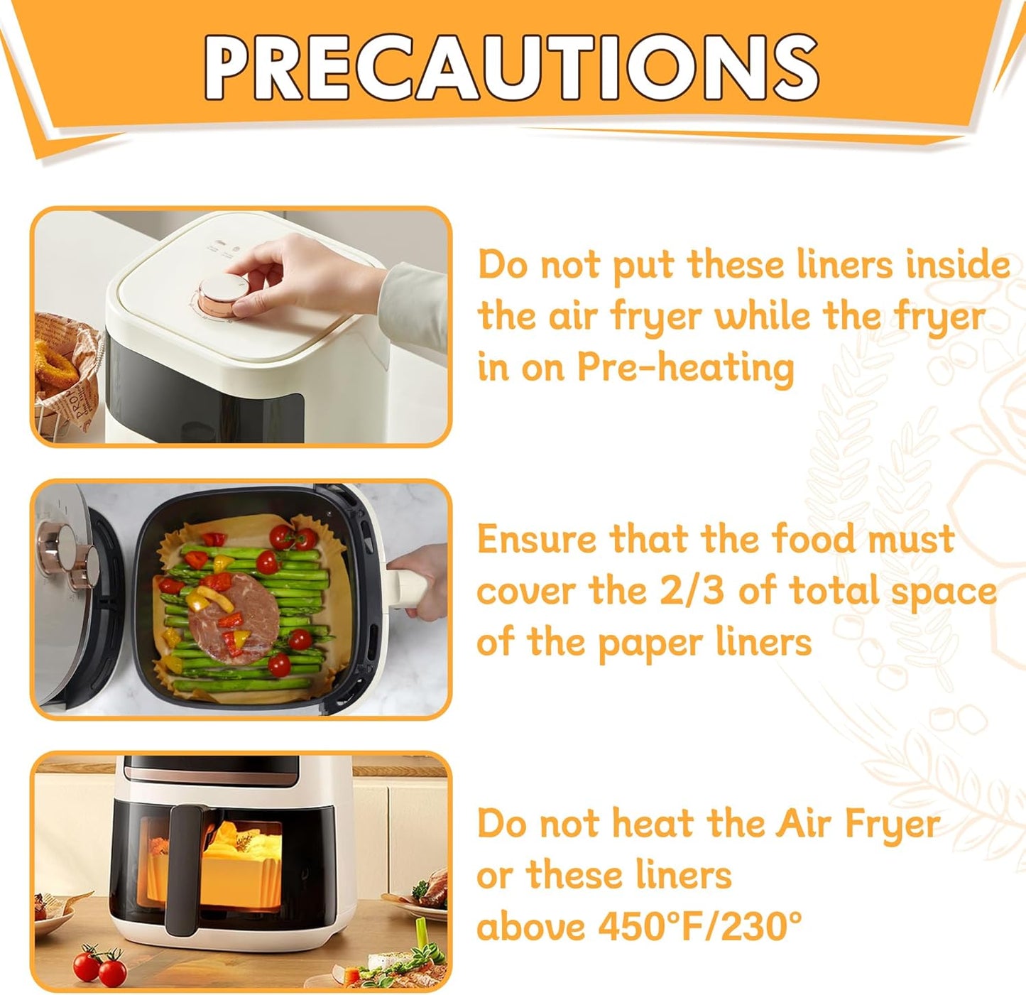 200pcs Air Fryer Liners Disposable, Air Fryer Liners, 8.7" Square Parchment Disposable Paper Liner for Air Fryer, Parchment Paper, Baking, Roasting and Microwave