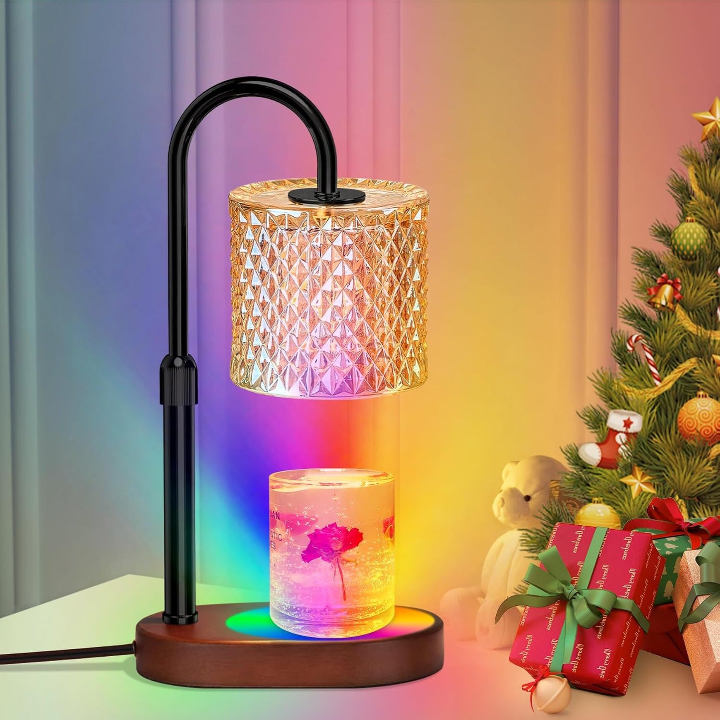 ZENLEA Candle Warmer Lamp with Timer, Candle Lamp with Dimmer, Wax Warmer Height Adjustable for Home Decor, Wax Melt Warmer for Scented Candles