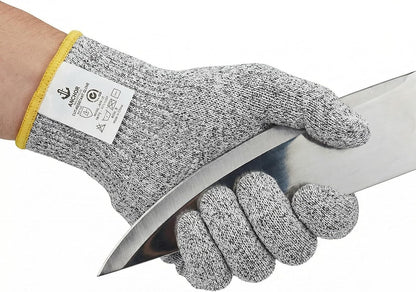 ASG Premium ANSI A5 Cut Resistant Gloves, Food Grade HPPE,Mandoline & Oyster Shucking, Kitchen Safety Gloves for Chefs