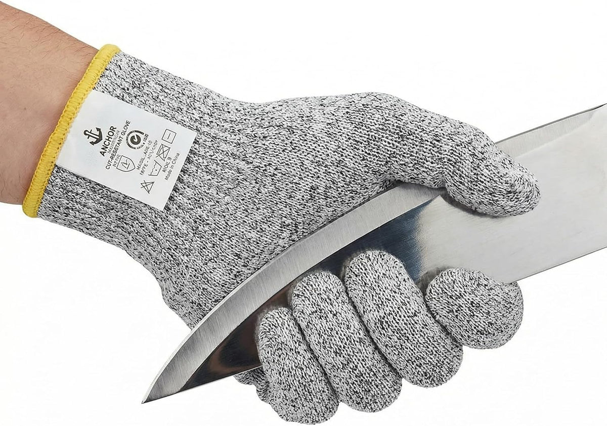 ASG Premium ANSI A5 Cut Resistant Gloves, Food Grade HPPE,Mandoline & Oyster Shucking, Kitchen Safety Gloves for Chefs