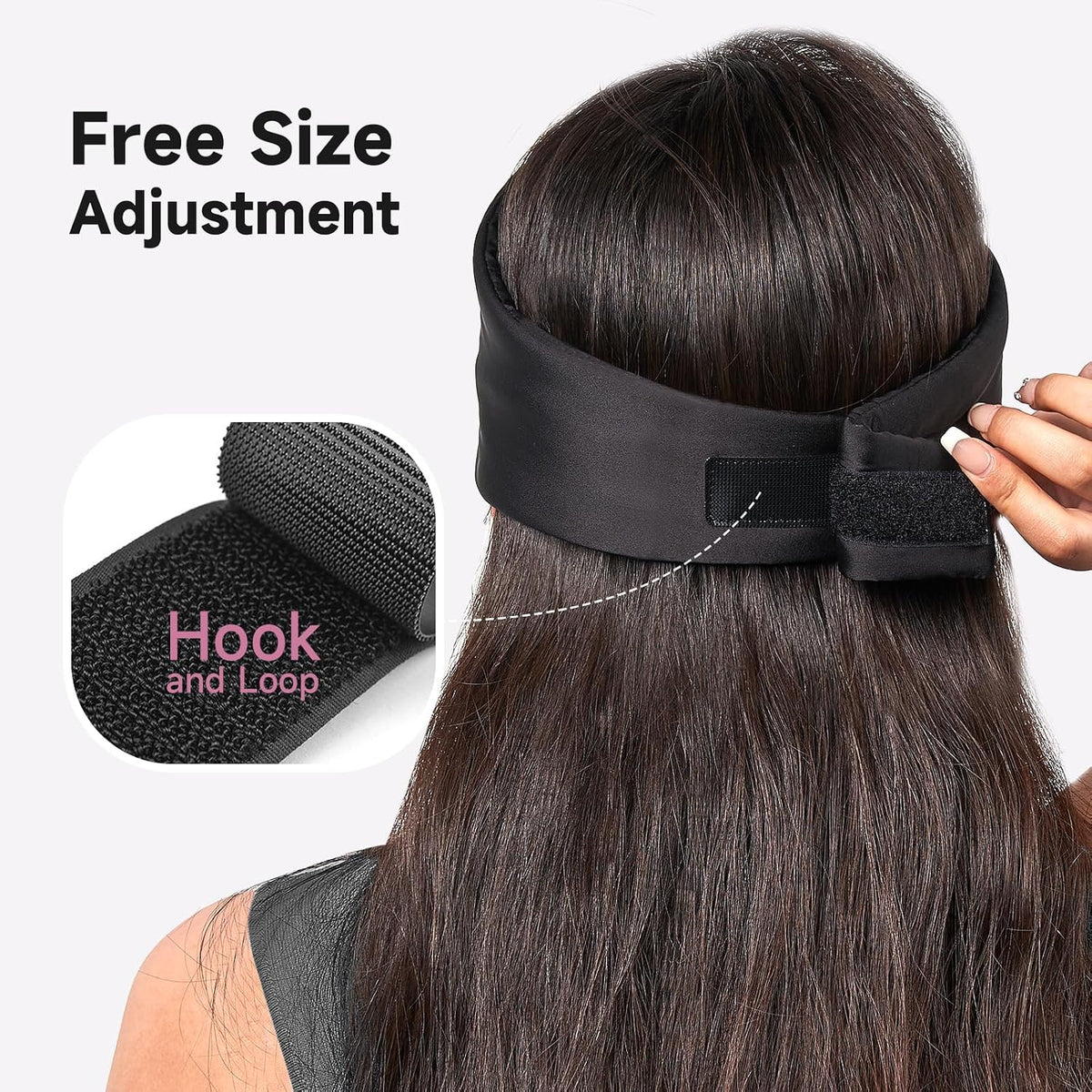 Umisleep Satin Sleep Mask for Side Sleeper, Blackout Eye Mask for Women Men